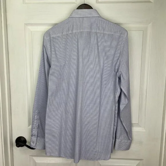 Banana Republic Men Standard-Fit Non-Iron Button-Down Shirt Marfa Blue Medium - Picture 2 of 8